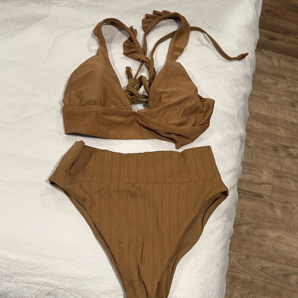 Aerie Tan Bikini Set